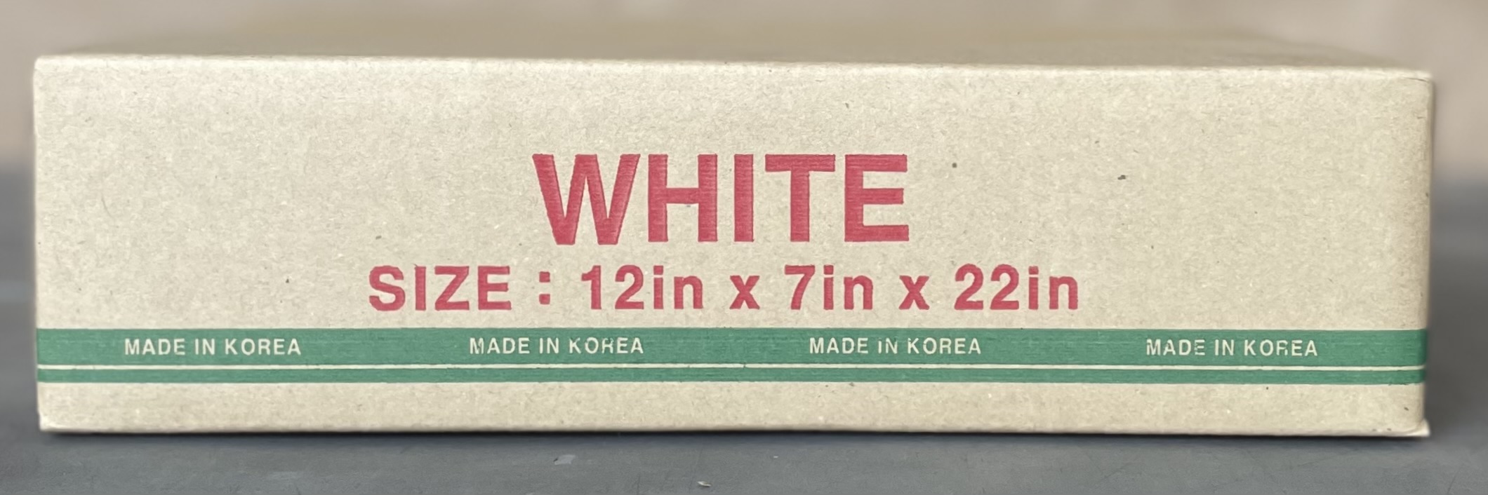 Actual carton for 12W H