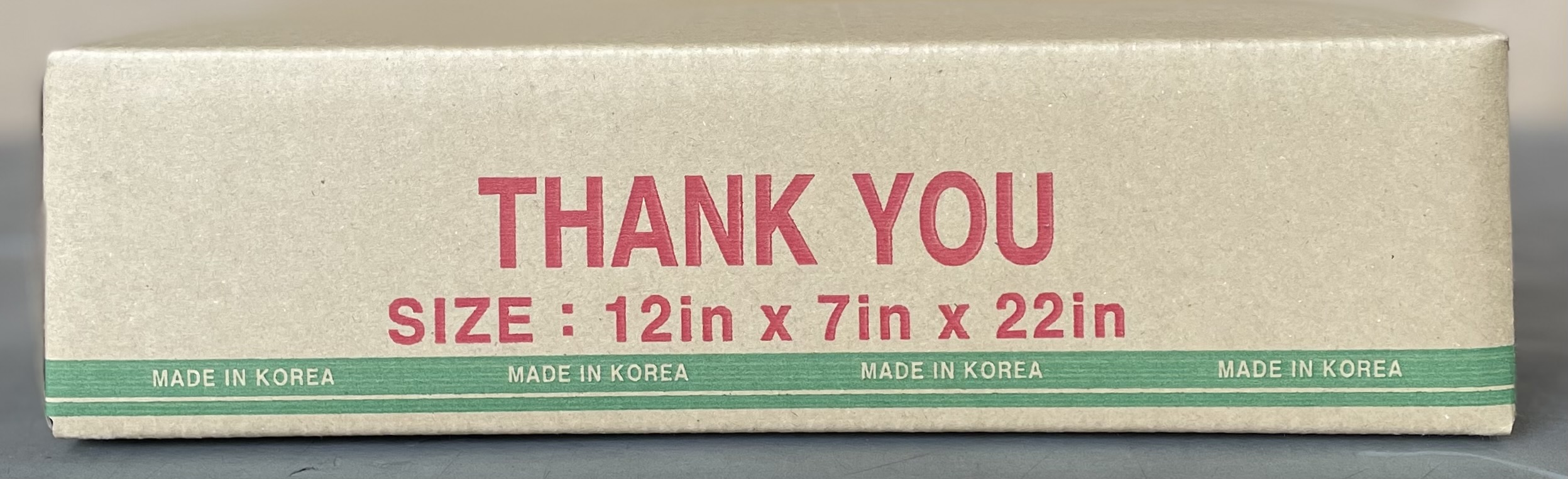 Actual carton for 12W TY H