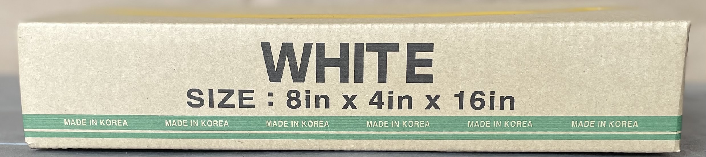 Actual carton for 8W