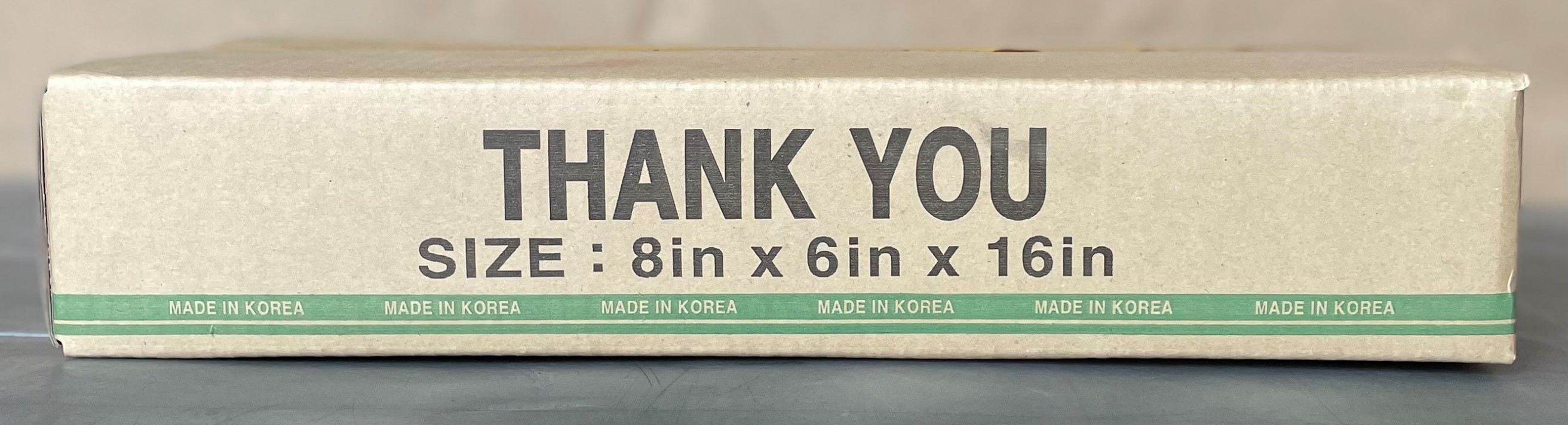 Actual carton for 8W TY