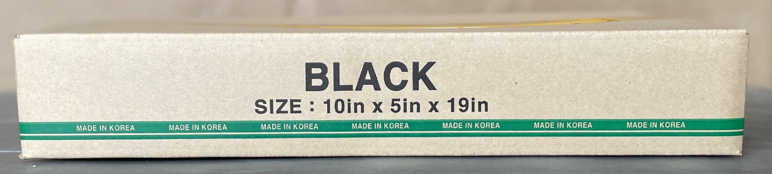 Actual carton for 10B