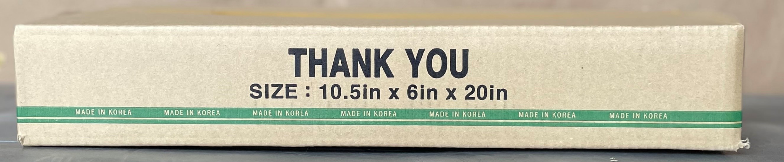 Actual carton for 10.5W TY